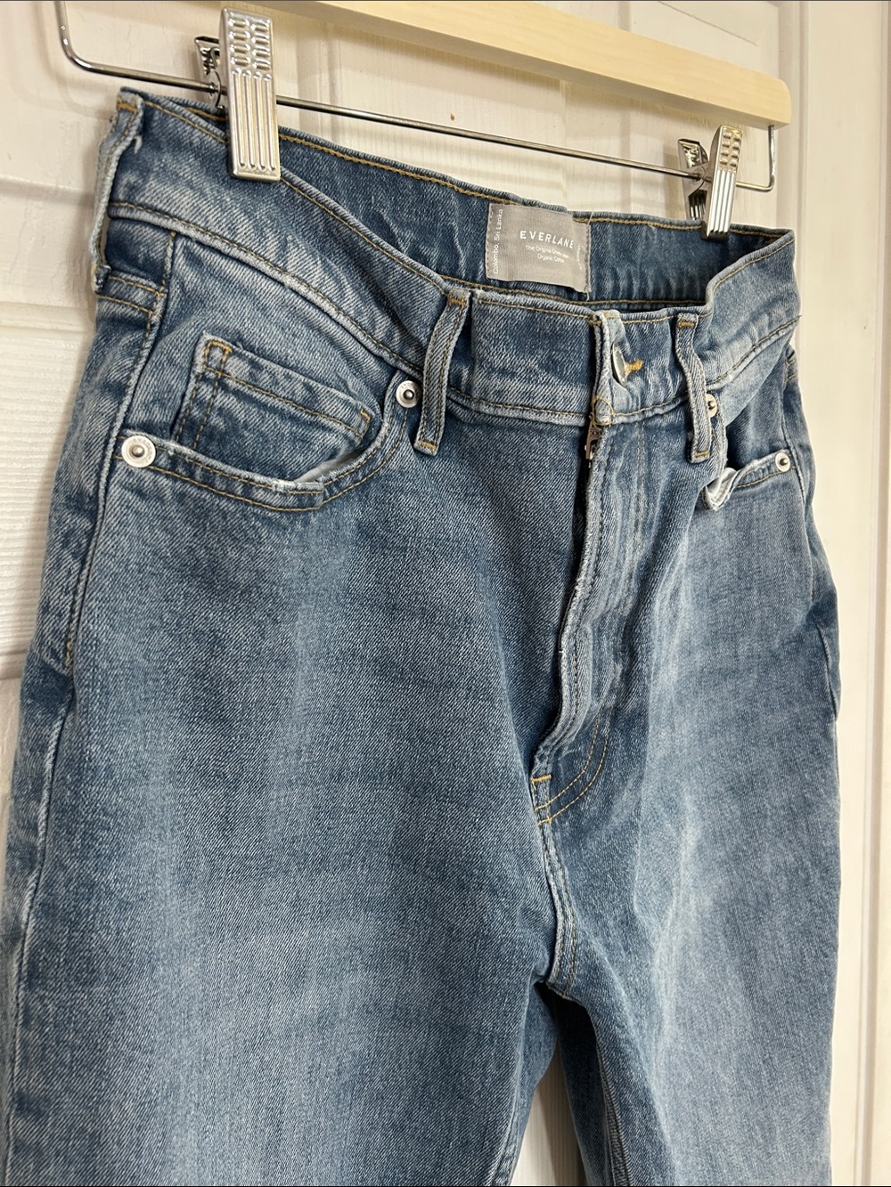 Everlane The Original Cheeky Jean Crop Organic Cotton Size 25 Blue - Picture 4 of 10